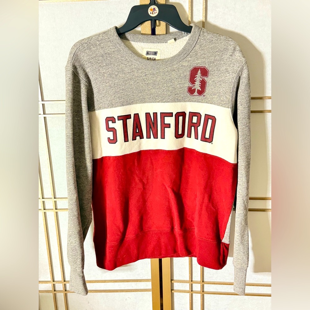 Stanford University Cardinal Crewneck Tailgate Sweatshirt Size Small Mens Womens